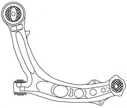 Рычаг независимой подвески колеса, подвеска колеса FRAP 2176