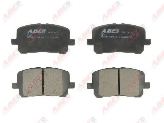 Комплект тормозных колодок, дисковый тормоз ABE C12102ABE
