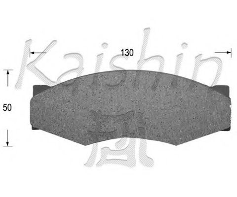 Комплект тормозных колодок, дисковый тормоз KAISHIN D1025