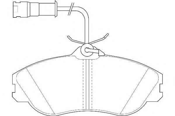 Комплект тормозных колодок, дисковый тормоз WAGNER WBP21137A