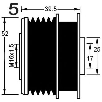 Механизм свободного хода генератора AD KÜHNER 885024