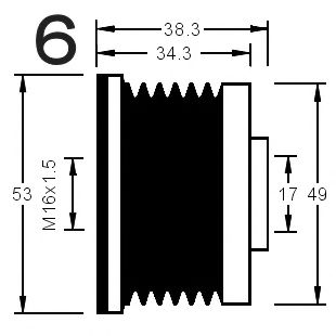 Механизм свободного хода генератора AD KÜHNER 885036