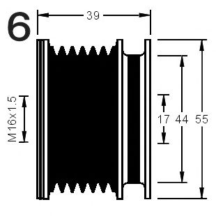 Механизм свободного хода генератора AD KÜHNER 885060