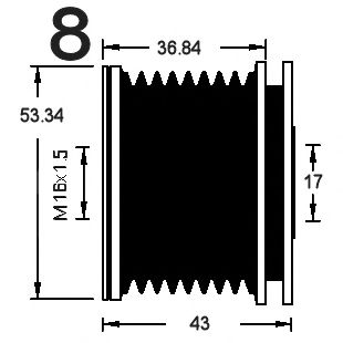 Механизм свободного хода генератора CEVAM 16610