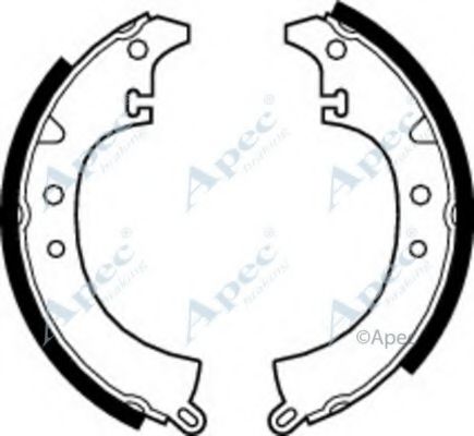 Тормозные колодки APEC braking SHU98