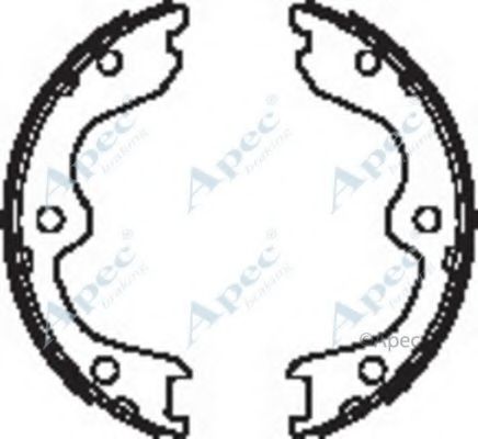 Тормозные колодки APEC braking SHU706