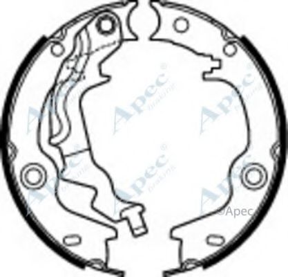 Тормозные колодки APEC braking SHU743