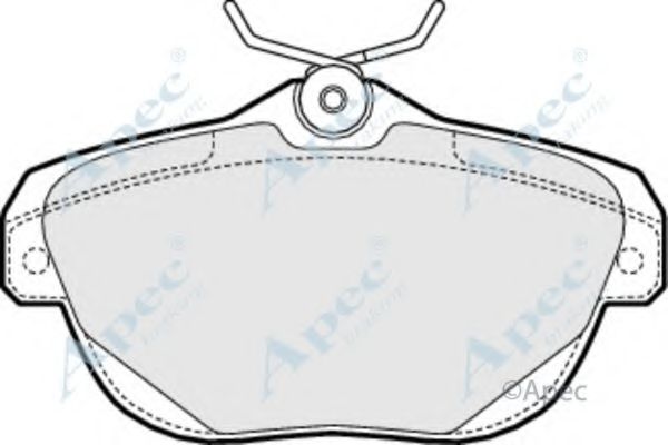 Комплект тормозных колодок, дисковый тормоз APEC braking PAD1594