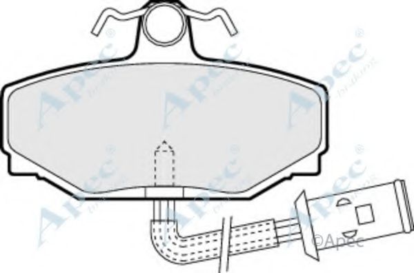 Комплект тормозных колодок, дисковый тормоз APEC braking PAD542
