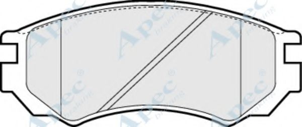 Комплект тормозных колодок, дисковый тормоз APEC braking PAD790
