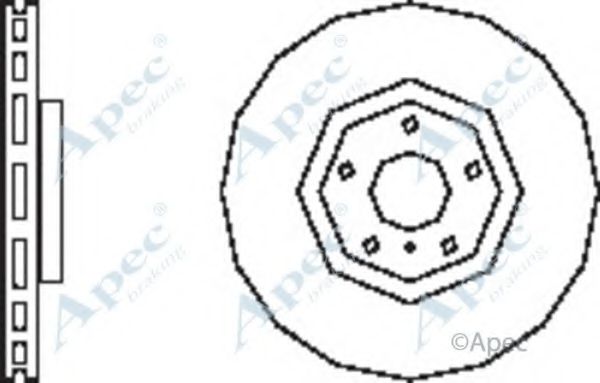 Тормозной диск APEC braking DSK2567