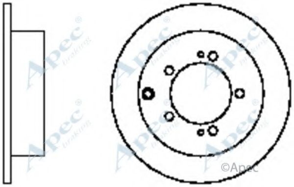 Тормозной диск APEC braking DSK2317