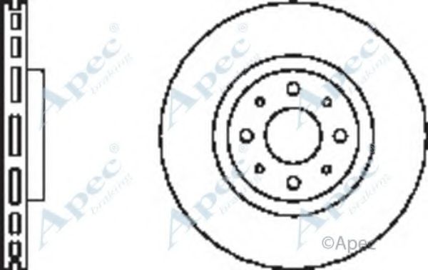Тормозной диск APEC braking DSK2324