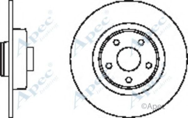 Тормозной диск APEC braking DSK2326