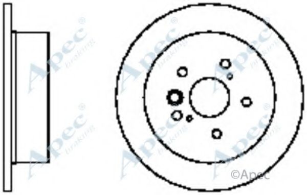 Тормозной диск APEC braking DSK2333