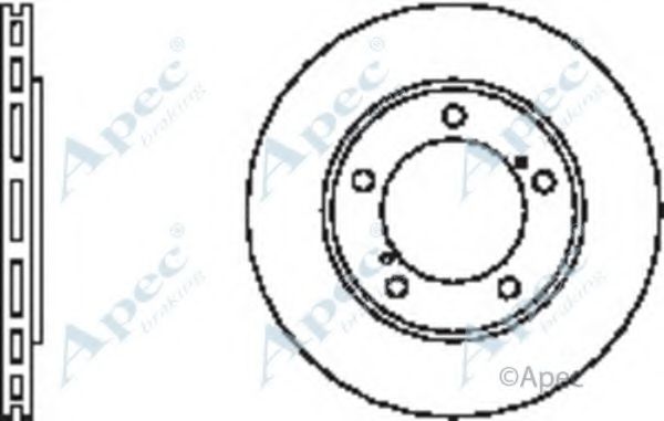 Тормозной диск APEC braking DSK2346