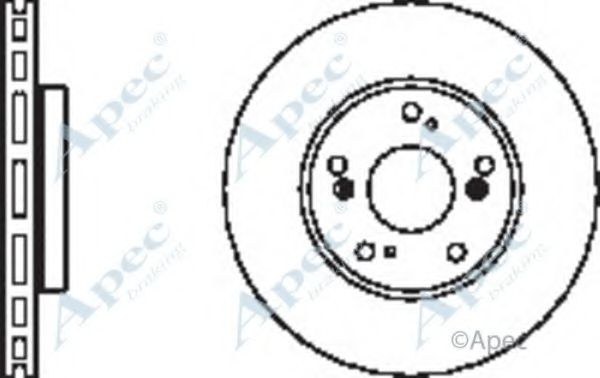 Тормозной диск APEC braking DSK2394