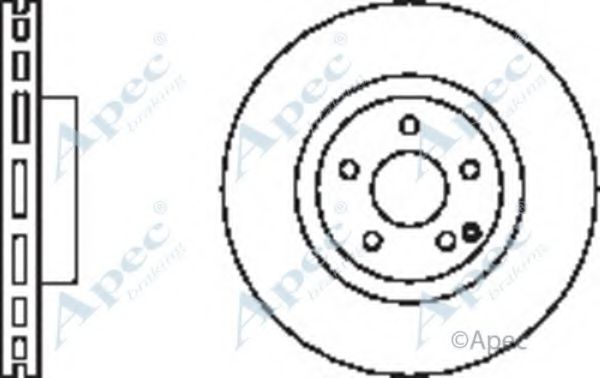 Тормозной диск APEC braking DSK2417