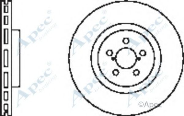 Тормозной диск APEC braking DSK2423