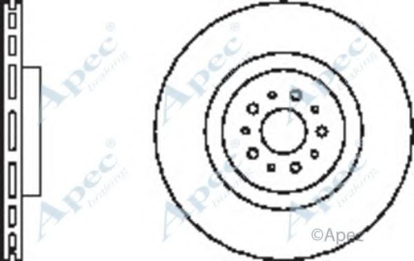 Тормозной диск APEC braking DSK2458