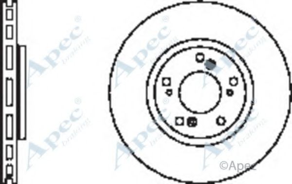 Тормозной диск APEC braking DSK2464