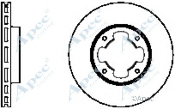 Тормозной диск APEC braking DSK267