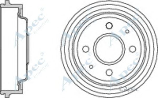 Тормозной барабан APEC braking DRM9155