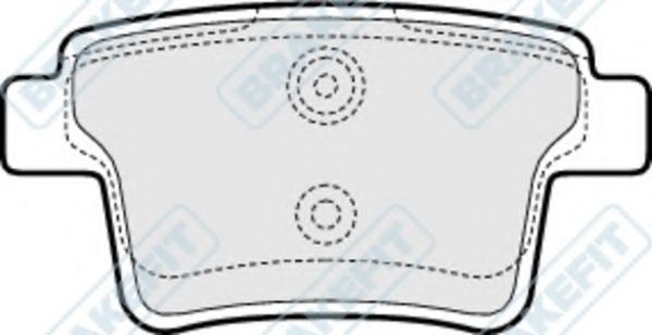 Комплект тормозных колодок, дисковый тормоз APEC braking PD3084