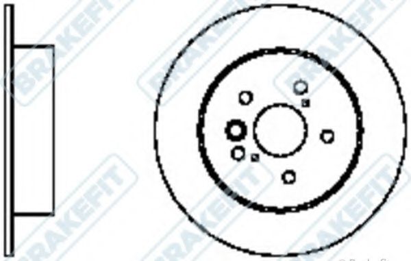 Тормозной диск APEC braking DK6126