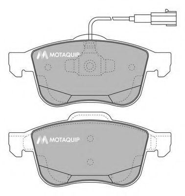 Комплект тормозных колодок, дисковый тормоз MOTAQUIP LVXL1693