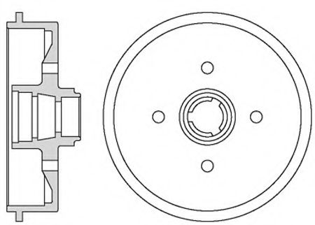 Тормозной барабан MOTAQUIP VBD636