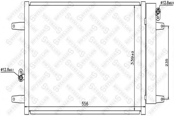 Конденсатор, кондиционер STELLOX 10-45217-SX