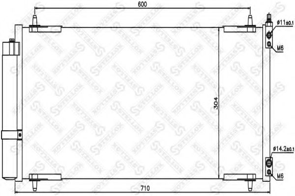 Конденсатор, кондиционер STELLOX 10-45412-SX