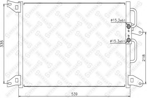 Конденсатор, кондиционер STELLOX 10-45421-SX