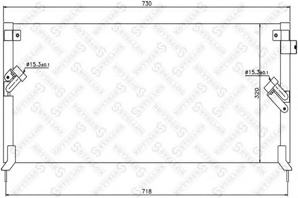 Конденсатор, кондиционер STELLOX 10-45636-SX