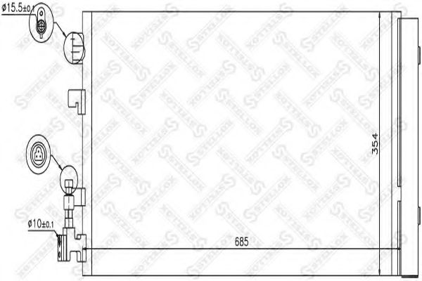 Конденсатор, кондиционер STELLOX 10-45694-SX