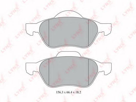 Комплект тормозных колодок, дисковый тормоз LYNXauto BD-6311