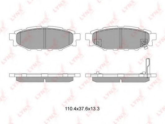 Комплект тормозных колодок, дисковый тормоз LYNXauto BD-7103