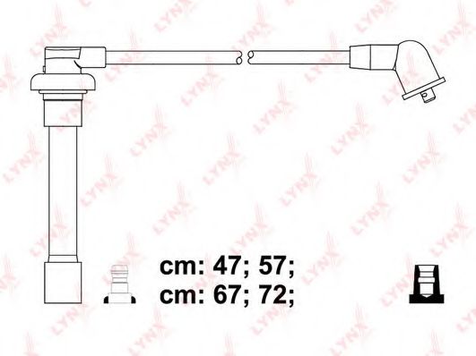 Комплект проводов зажигания LYNXauto SPC3415