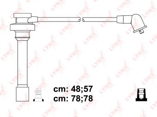 Комплект проводов зажигания LYNXauto SPC5507