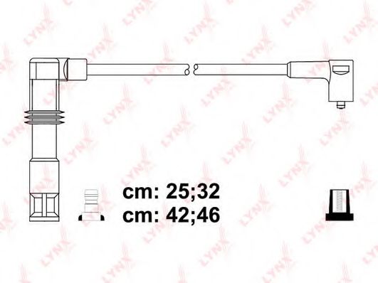 Комплект проводов зажигания LYNXauto SPC8028