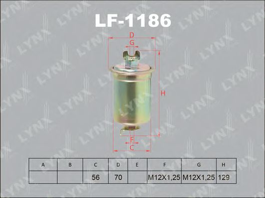 Топливный фильтр LYNXauto LF-1186