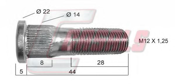 Болт крепления колеса CASALS 21448