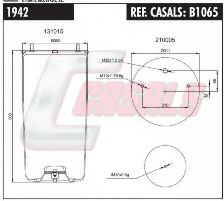 Кожух пневматической рессоры FA1 1942
