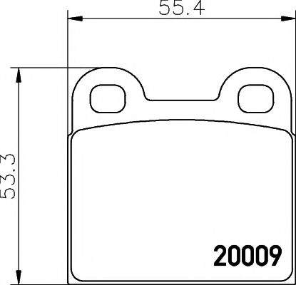 Комплект тормозных колодок, дисковый тормоз HELLA PAGID 8DB 355 006-991