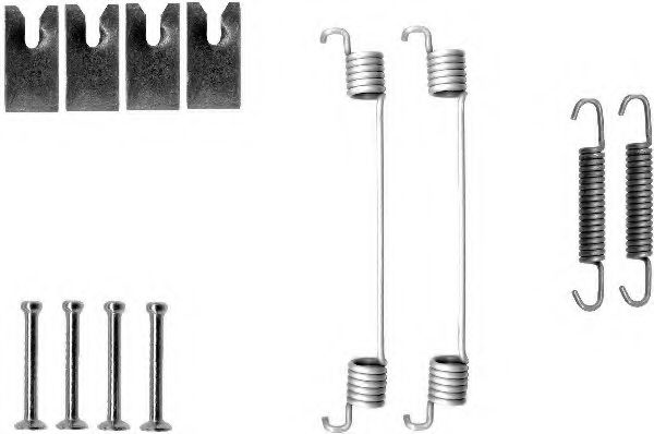 Комплектующие, тормозная колодка HELLA PAGID 8DZ 355 200-701