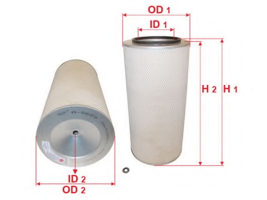 Воздушный фильтр SAKURA  Automotive A-5629