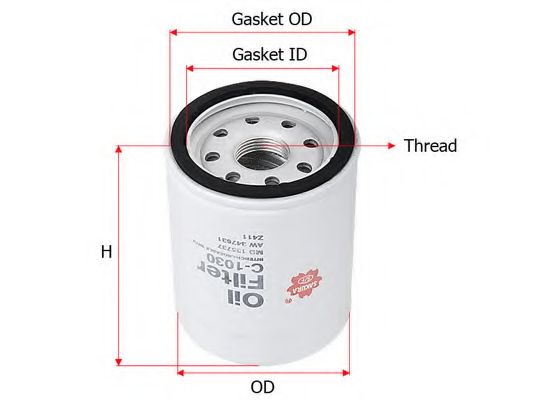 Масляный фильтр SAKURA  Automotive C-1030