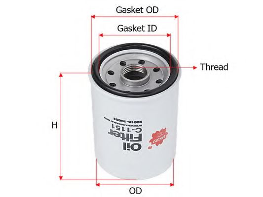Масляный фильтр SAKURA  Automotive C1151