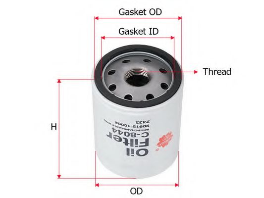 Масляный фильтр SAKURA  Automotive C8044